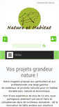 Mobile Screenshot of naturehabitat.fr